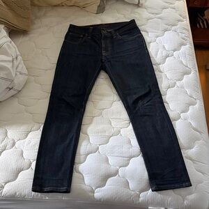 Men's Nudie Dark Blue Jeans